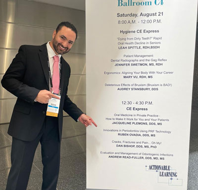 Dr. Ovadia at an expo